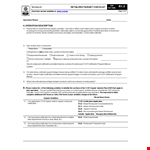 Retail Restaurant Checklist example document template
