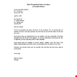 Professional Sales Letter Template - Boost Your Company's Sales | Admission | Shoes in Karachi example document template