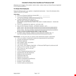 New Hire Checklist | Ensure Employee Access | Washington example document template