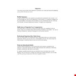 Executive Resume Word Format example document template