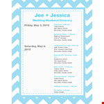 Free Wedding Itinerary Template - Plan Your Day Perfectly example document template 