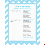 Free Wedding Itinerary Template - Plan Your Day Perfectly example document template