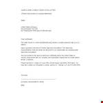 Get Approved Fast - Proof of Employment Letter for Your Beneficiary example document template