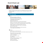 Event Planning Template - Plan, Organize and Check Your Event with Ease example document template
