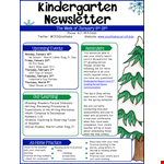 Kinder Newsletter example document template