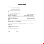 Renew Your Apartment Lease: Tips and Template example document template