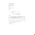 School Teacher Transfer Letter Template example document template