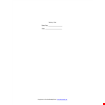 Strategic Territory Sales Plan example document template