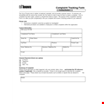 Disciplinary Action Tracking Form example document template