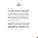 Congratulations Letter for Students | Brown Undergraduate Advising example document template