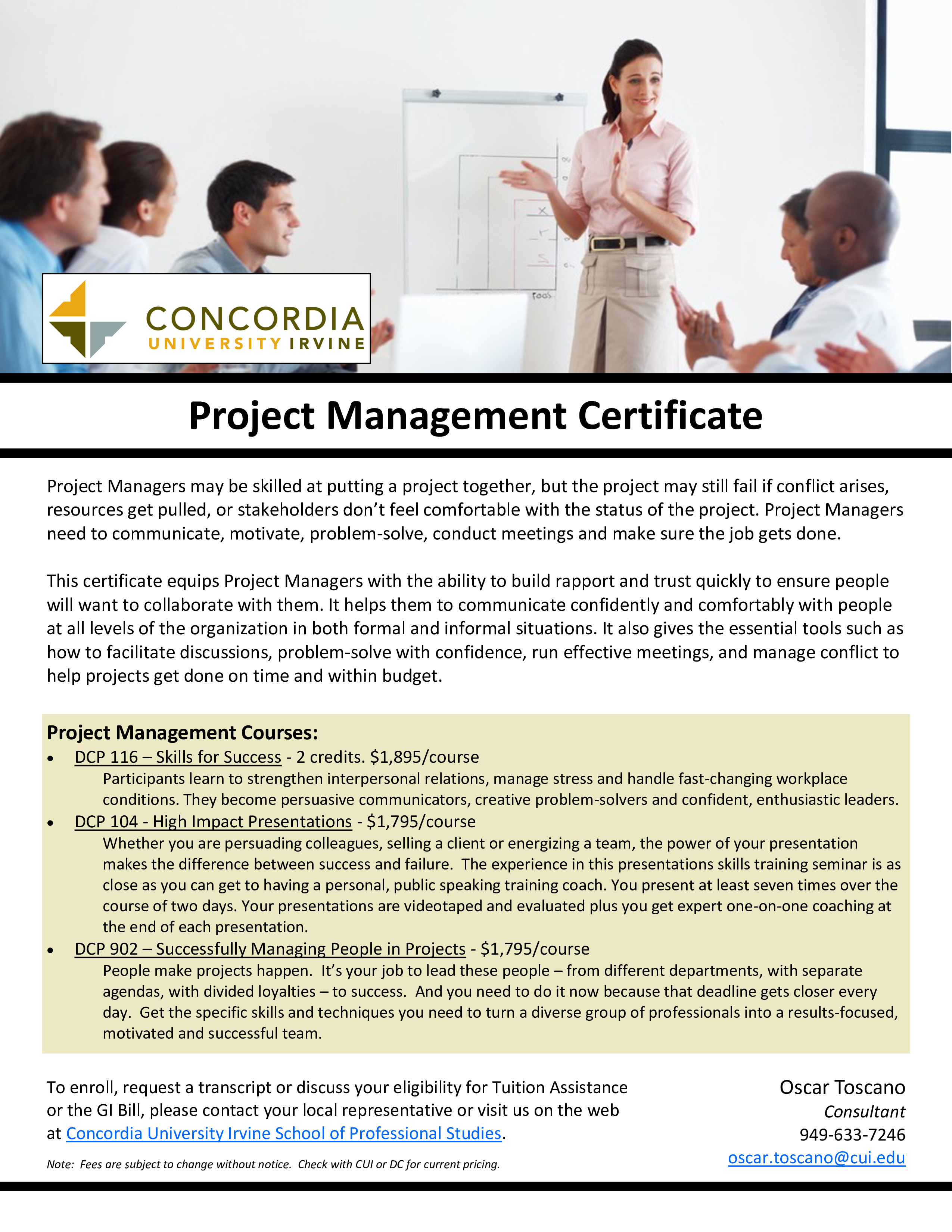 Free Project Management Certification