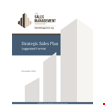 Strategic Sales Plan | Drive Revenue & Growth | Sales Template example document template