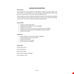 Escrow Assistant Job Description example document template