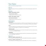Word Document Resume Template example document template