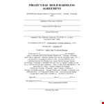 Protect Your Interests with Our Hold Harmless Agreement Template - Barnegat Township Chamber example document template