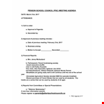 School Meeting: Health-focused Gathering for Alberta Schools example document template