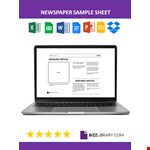 Newspaper Template example document template