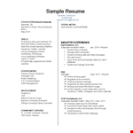 Sample Camp Counselor example document template