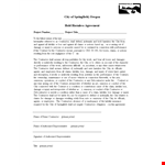 Protect Your Business: Hold Harmless Agreement Template for Contractors example document template