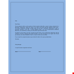 Accepting the Job Offer - Your Duties as Interim: Job Acceptance Letter example document template 