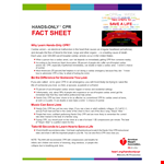 Professional Cardiac Fact Sheet Template example document template