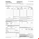 Low Rent Housing Schedule | Affordable Housing Options by HUD example document template