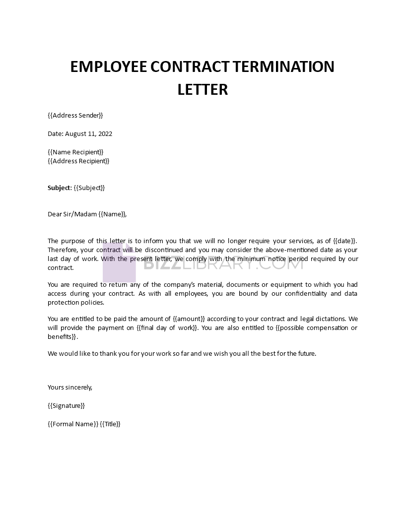 employment contract rejection letter template