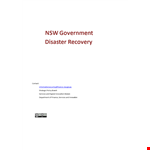 Effective Disaster Recovery Plan Template for Business Management and Recovery example document template