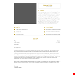 Professional Resume Template: Stand Out with a Polished, Effective Cover Letter example document template