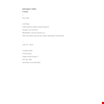 Corporate College Email Signature example document template