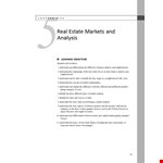 Real Estate Market Analysis Template example document template