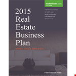 Real Estate Agent Business Plan Template example document template