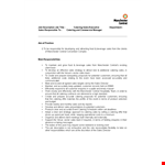 Catering Sales Executive Job Description example document template