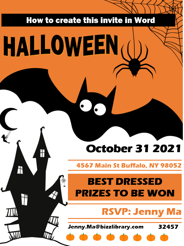 How to Create Halloween Party Invitations in Word