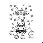 Hello Kitty Christmas Coloring Page - Fun Halloween Coloring Pages example document template