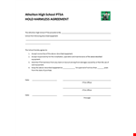 Protect Your School With Our Hold Harmless Agreement Template for Equipment example document template