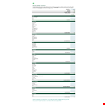 Example Of Monthly Sheet example document template