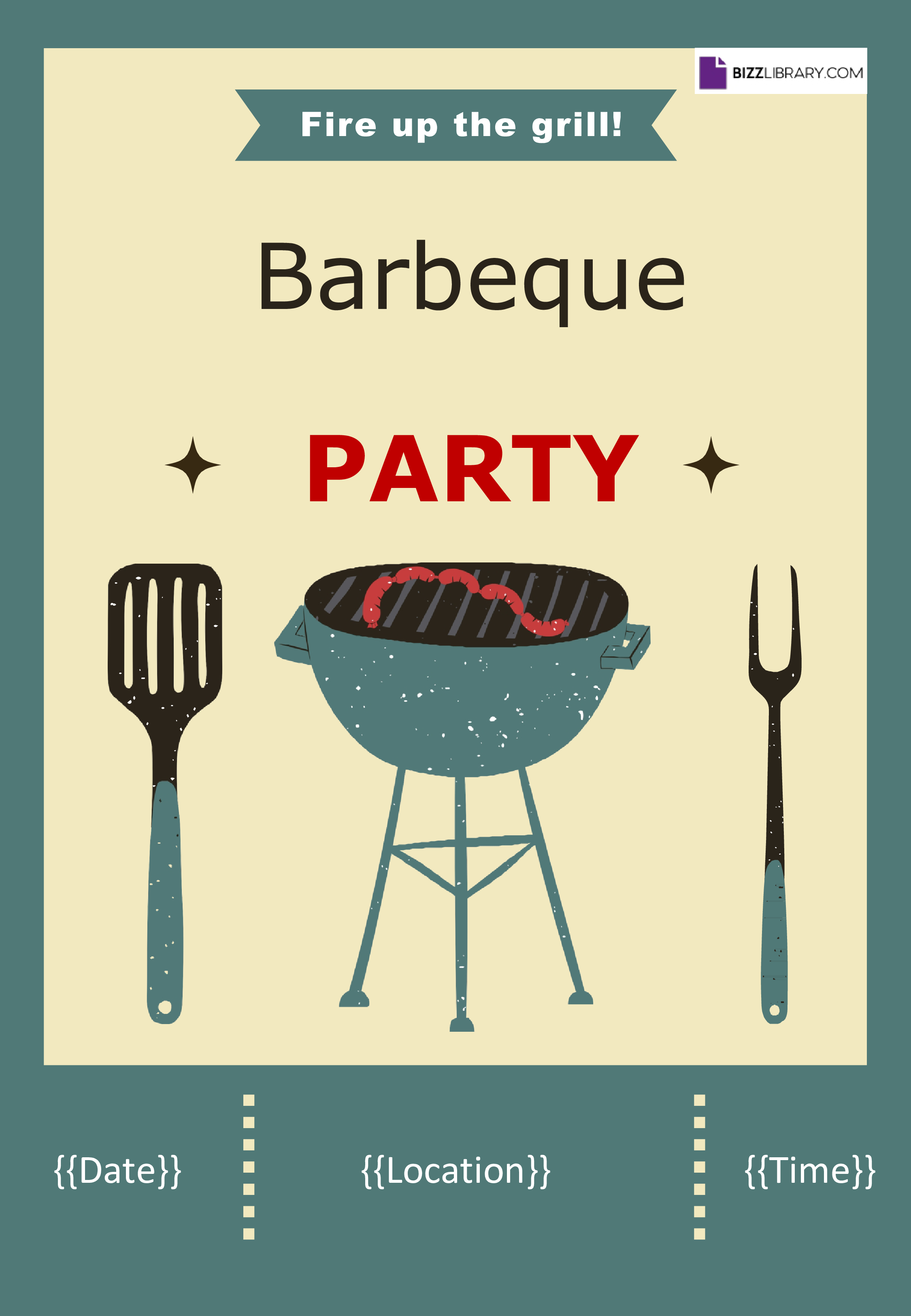 bbq party invitation template Main Image bbq party invitation template template