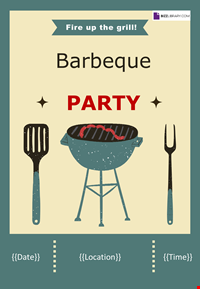 BBQ Party Invitation Template