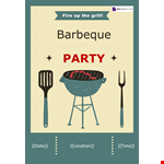 BBQ Party Invitation Template example document template 