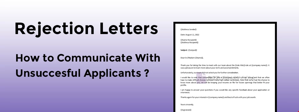 Rejection Letters - How to Communicate with Unsuccessful Applicants? image