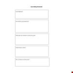Effective Goal Setting Template to Achieve Your Objectives - Download Now! example document template