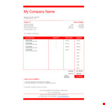 Invoice Quotation Template - Generate Professional Quotes with Ease example document template 