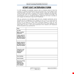 Complete Your Employee Exit Smoothly with Our Exit Interview Template example document template