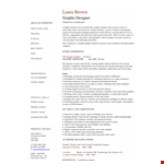 Graphic Designer Resume Format Download example document template