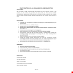 Office Administrator Job Description example document template