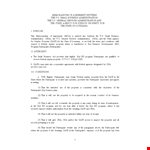 Small Business Administration Memorandum Agreement example document template