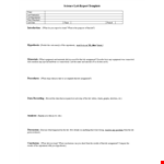 Professional Lab Report Template - Complete your Experiment & Assignment efficiently example document template