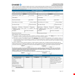 Chase Bank Financial Statement example document template