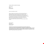 Sample Letter To Verify End Of Lease example document template